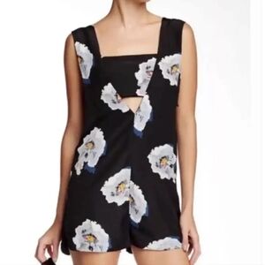 Tavik NWT Black Floral Romper size M